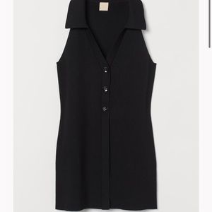 H&M Knitted collared top